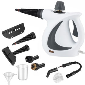Nettoyeur Vapeur à Main Steam Cleaner Jaune Avec Accessoires - Quasi Neuf