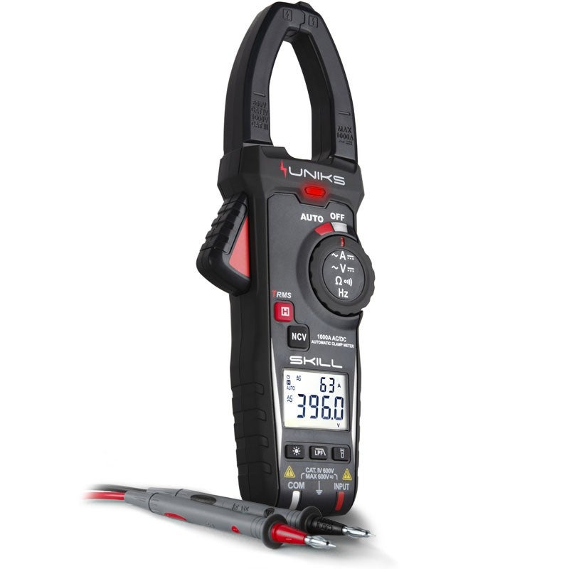 Pinza amperimÃ©trica UniKs 1000A AC/DC TRMS SKILL | Leroy Merlin