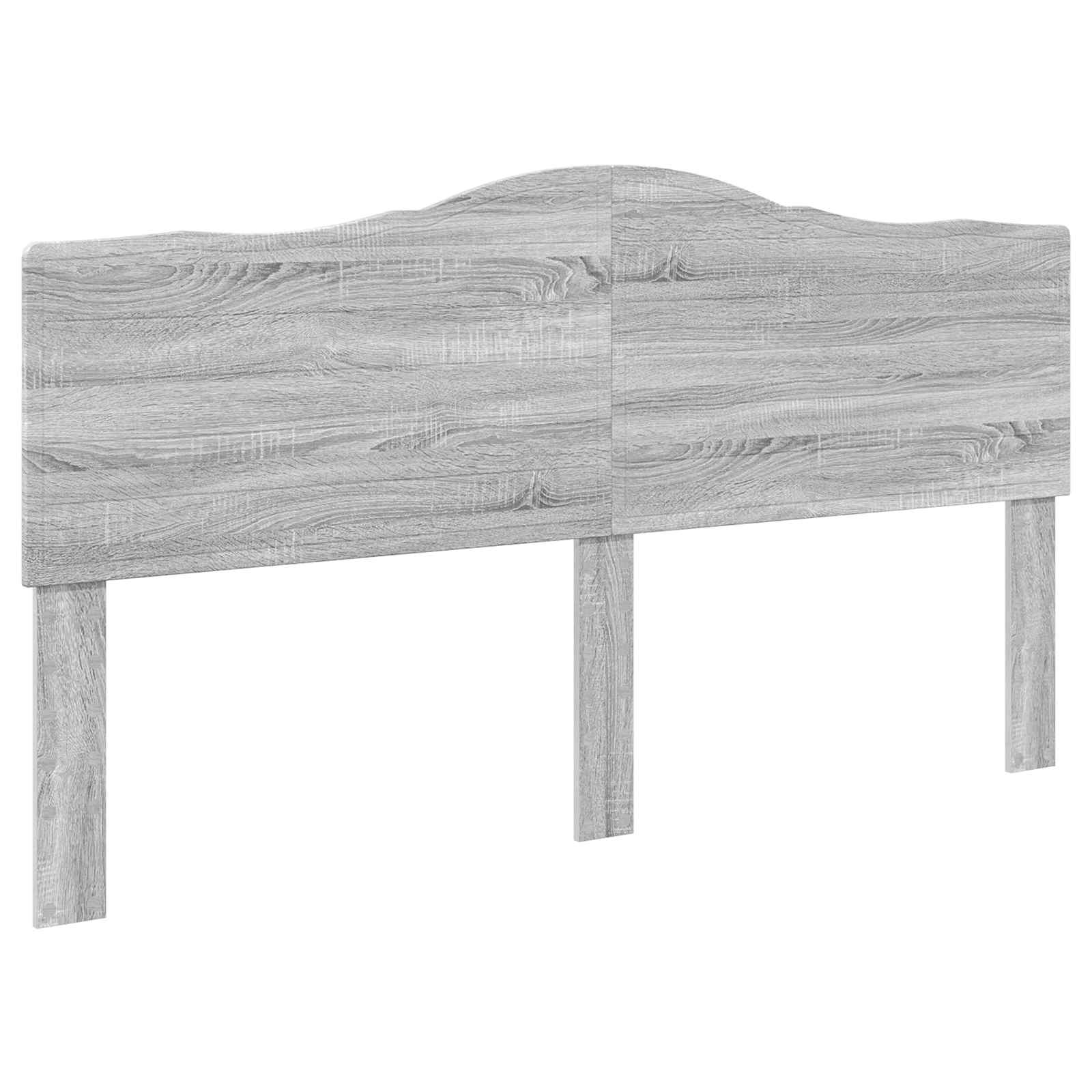 Cadre de lit gris en pin massif pour la chambre, 180 × 200 cm - 6