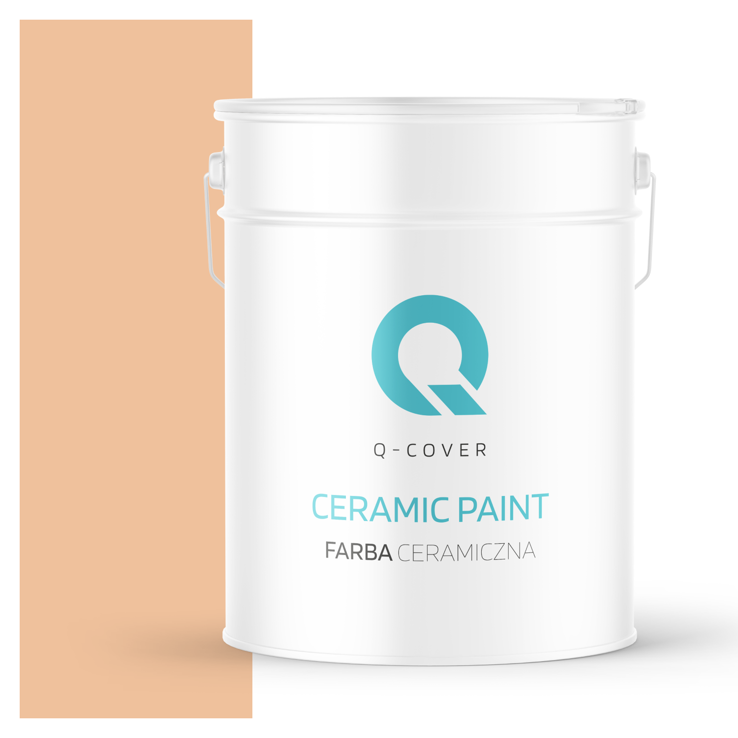 Farba Ceramiczna Do Ścian i Sufitów Q-Cover Brzoskwiniowy H6158 Głęboki Mat 10L
