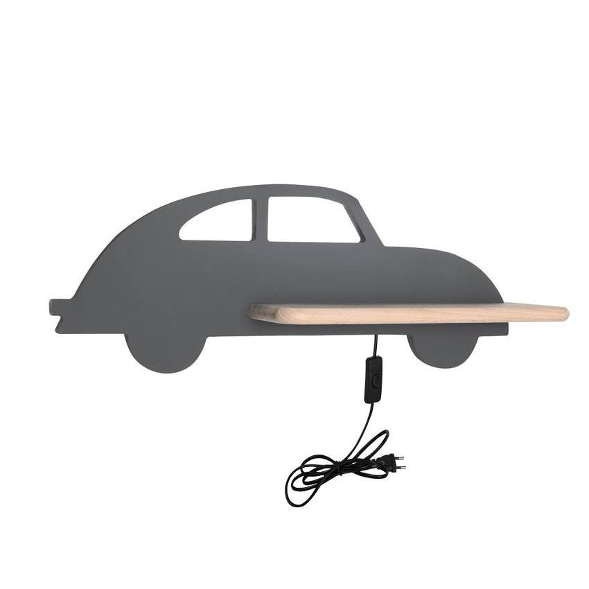 Kinkiet Car szaro-jasne drewno LED 4W 4000K 250lm wym: 15 x 43 x 12 cm metal IP20 Candellux