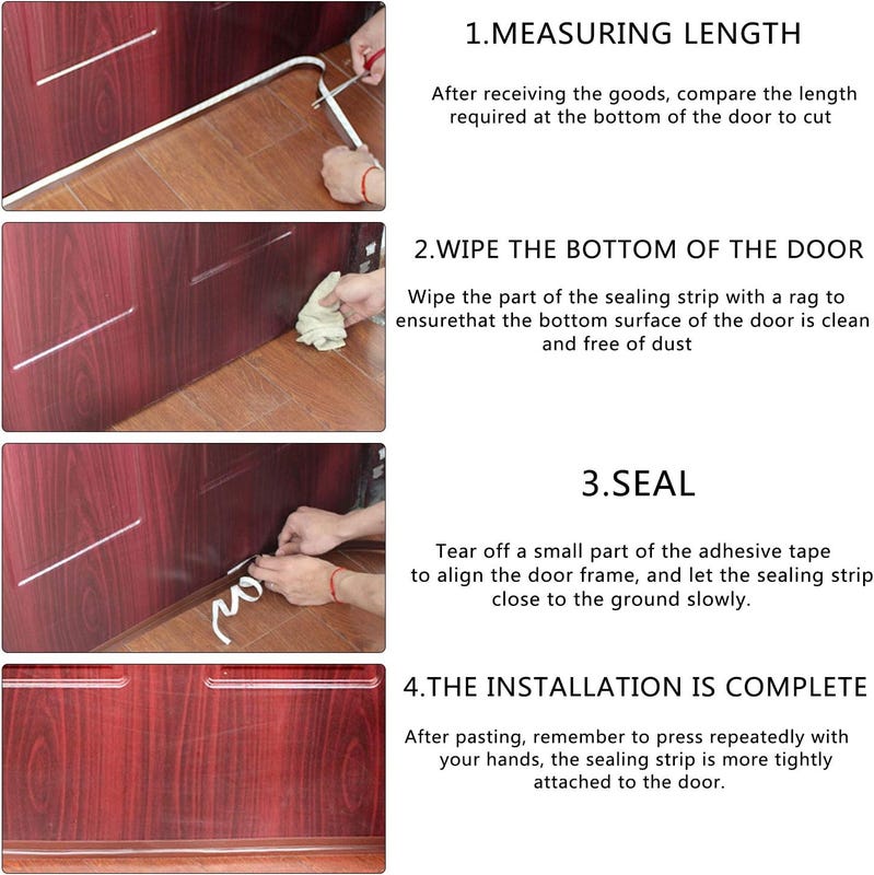Tira de sellado de 5 m x 35 mm - Silicona transparente, resistente a la intemperie, impermeable, aislante para puertas y ventanas - 5