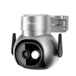 Caméra Surveillance Ctronics 4K 8MP – Extérieur, WiFi 2,4/5GHz, PTZ, Vision Nocturne