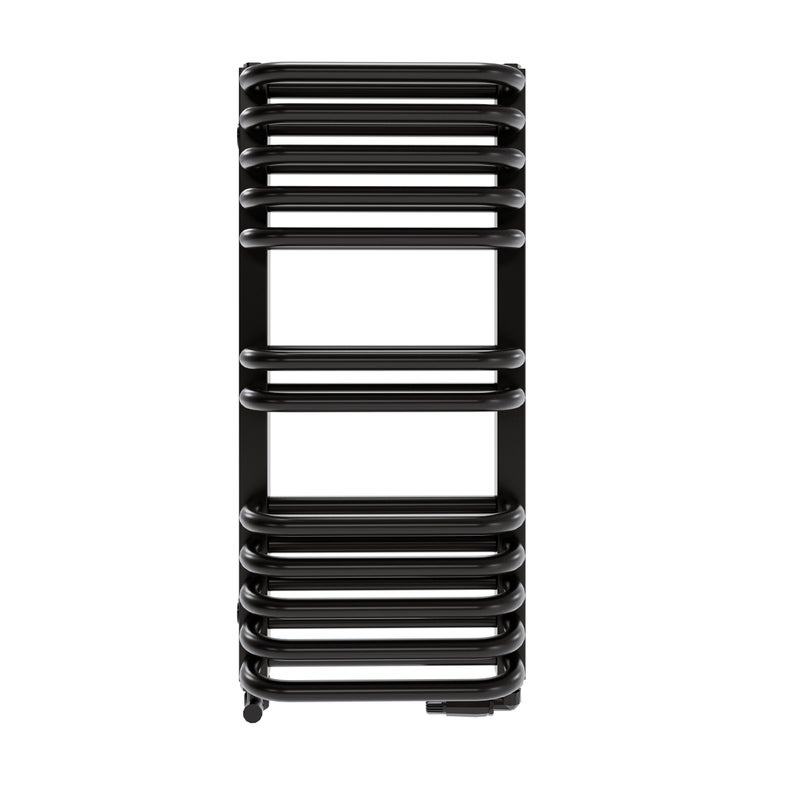 Grzejnik łazienkowy Stark 64x30 cm czarny mat Roz 27cm 310W LUXRAD