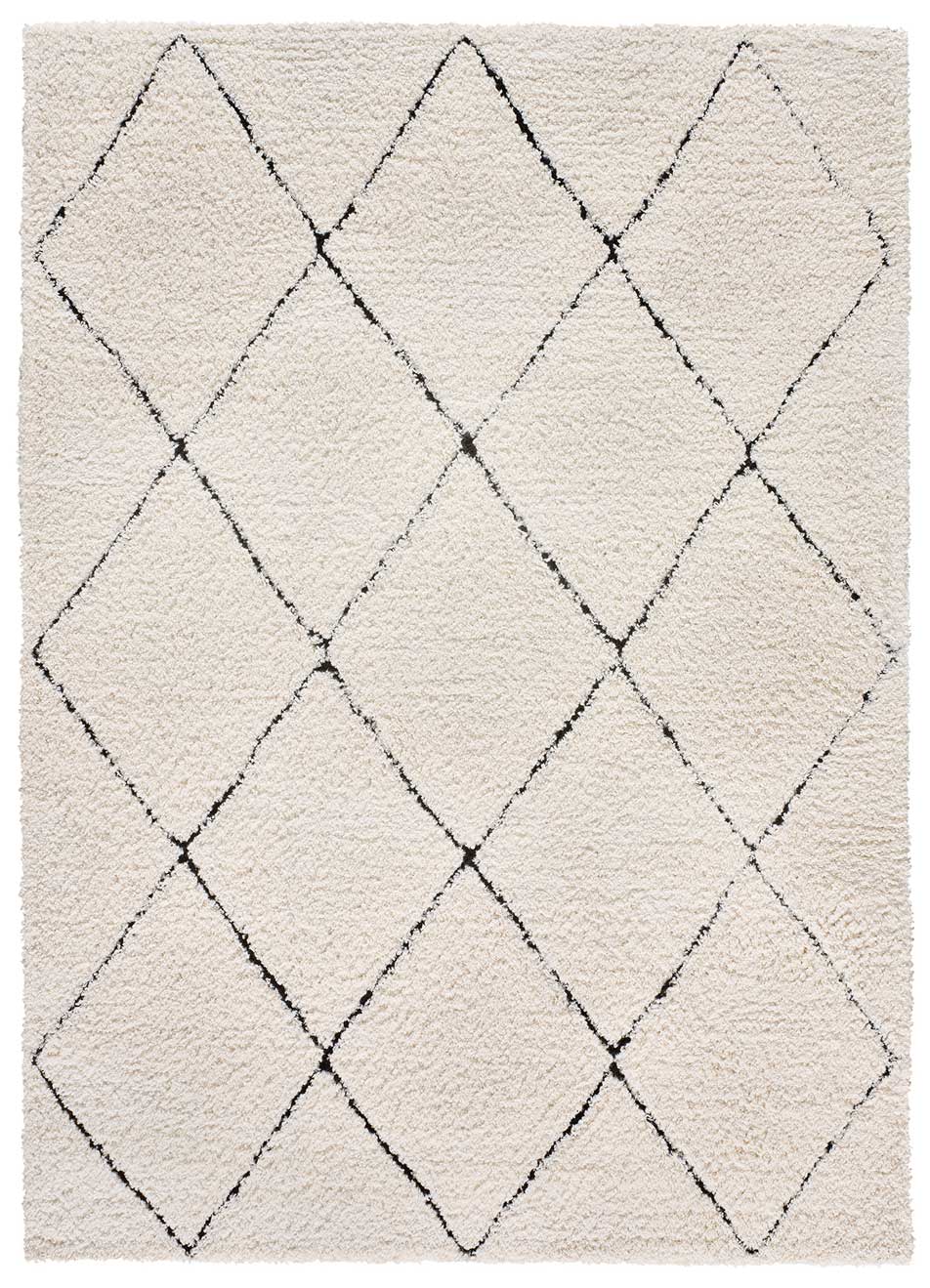 Tapis intérieur crème rectangulaire l.60 x L.120 cm ATESA shaggy - ATTICGO - 5
