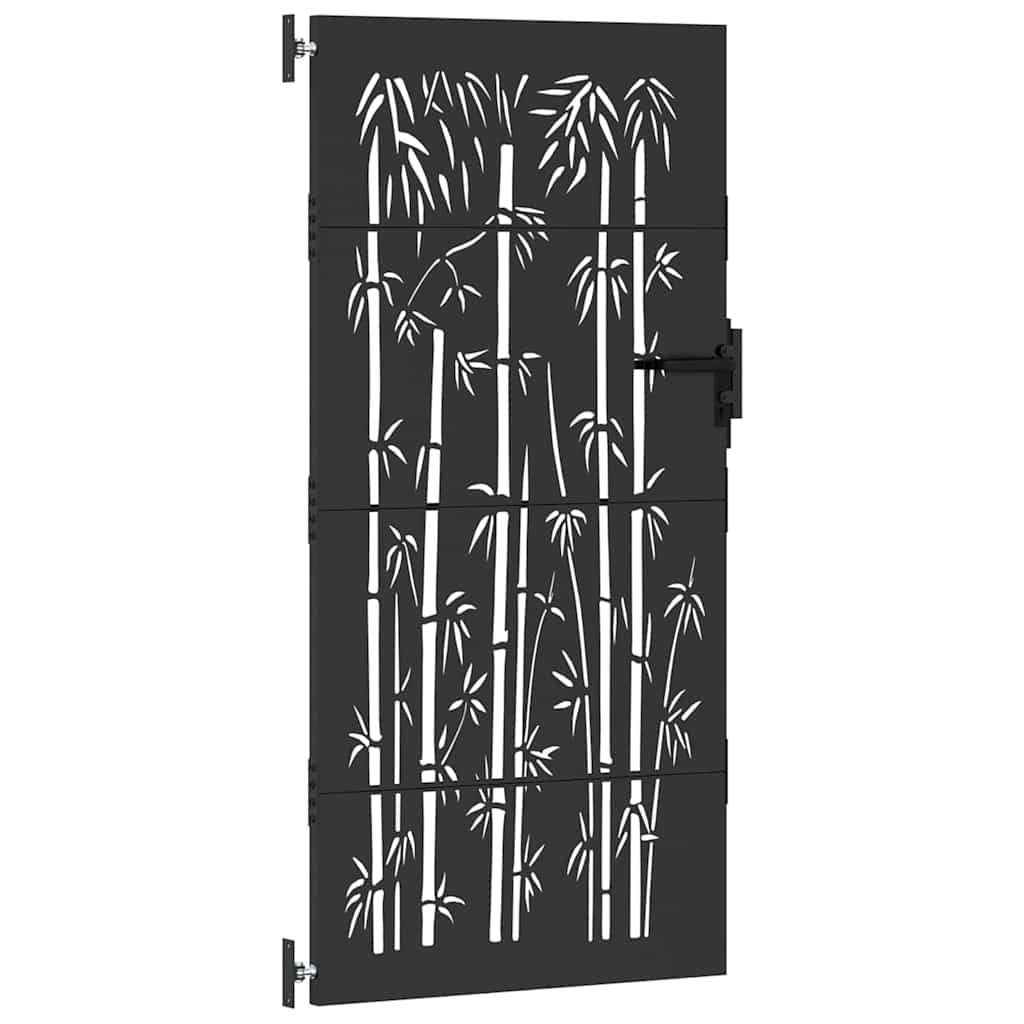 Porte de Jardin Noir 85 x 200 cm Acier peint par poudre vidaXL - 5