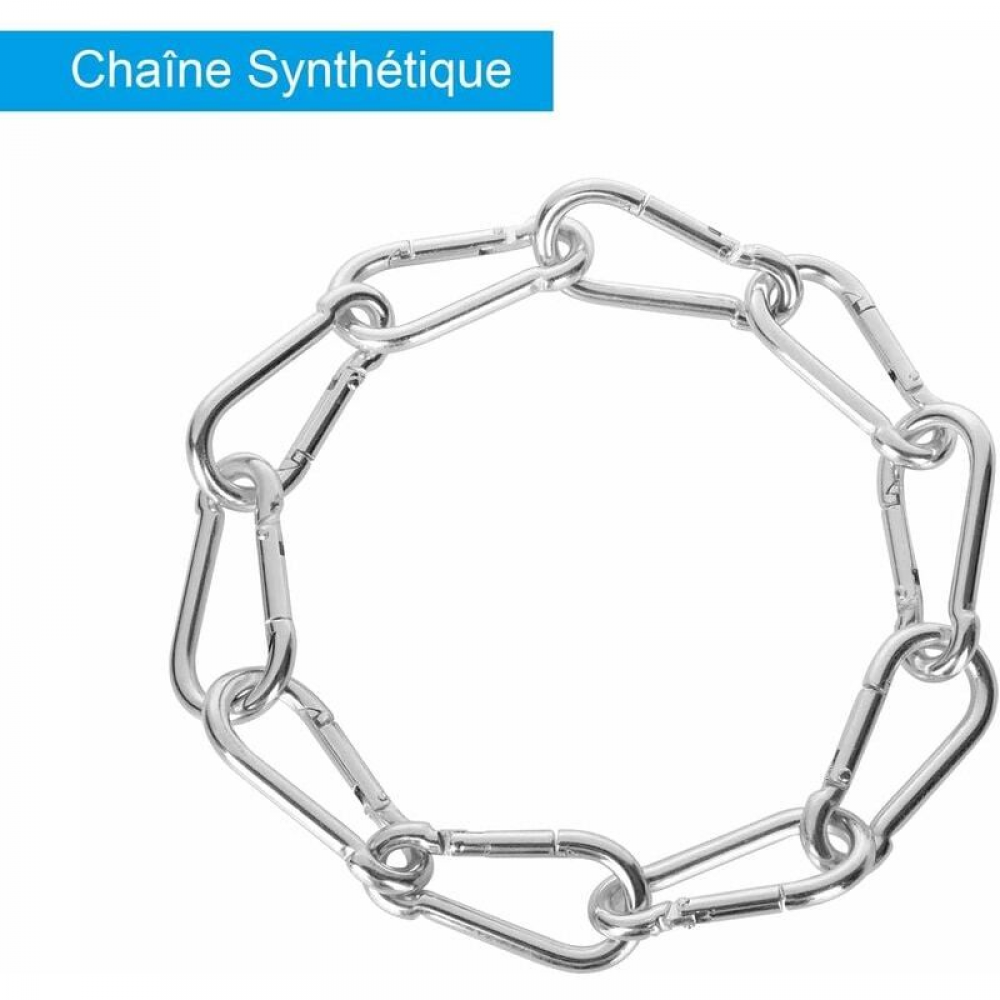 Mousqueton M6 en acier inoxydable 304, lot de 20, robuste, capacité de charge de 120 kg/260 lb, 60 mm x φ6 mm - 3