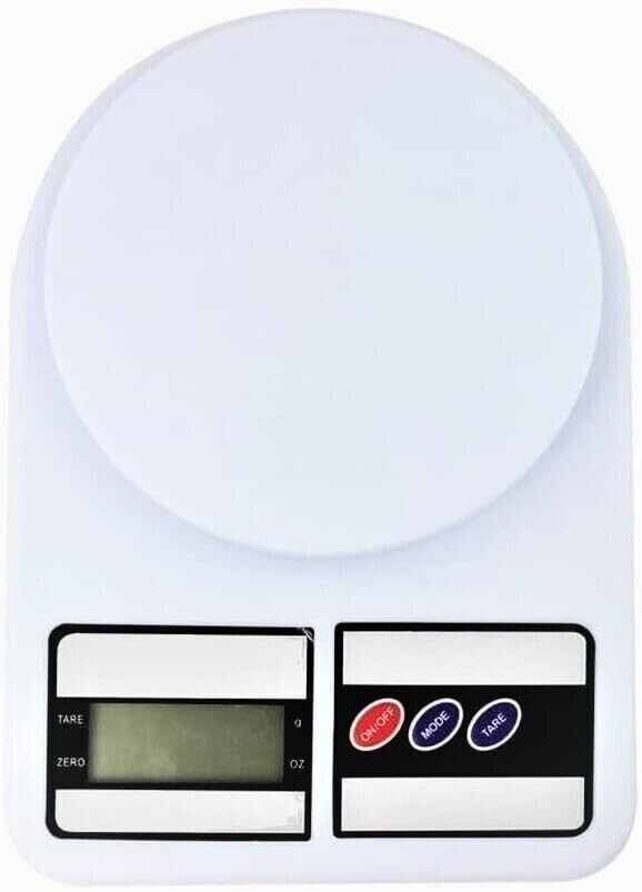 Bilancia da cucina digitale da 7 kg/1 g, dieta alimentare elettronica a LED che misura il peso, mini bilancia da cucina alimentata a batteria