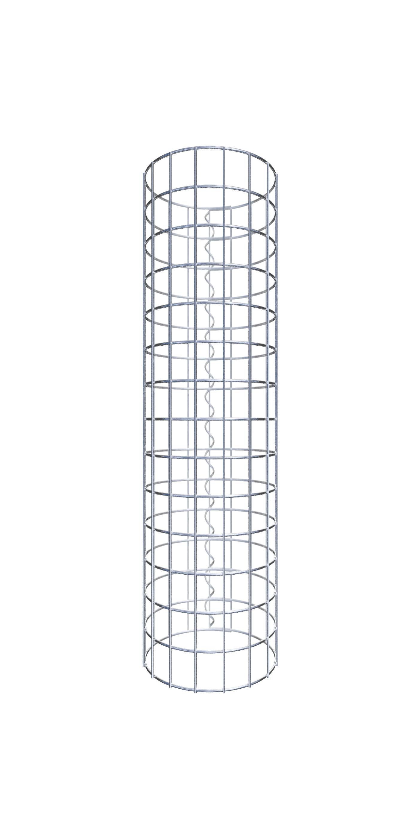 Kolumna gabionowa średnica 27 cm MW 5 x 5 cm okrągła - wysokość: 70 cm