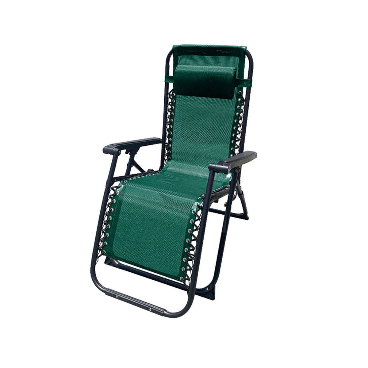 Marbueno Chaise Longue Pliante Acier Avec Coussin Jardin et Piscine 90X66X108 cm Gravité Zéro Beige 10005 - 7