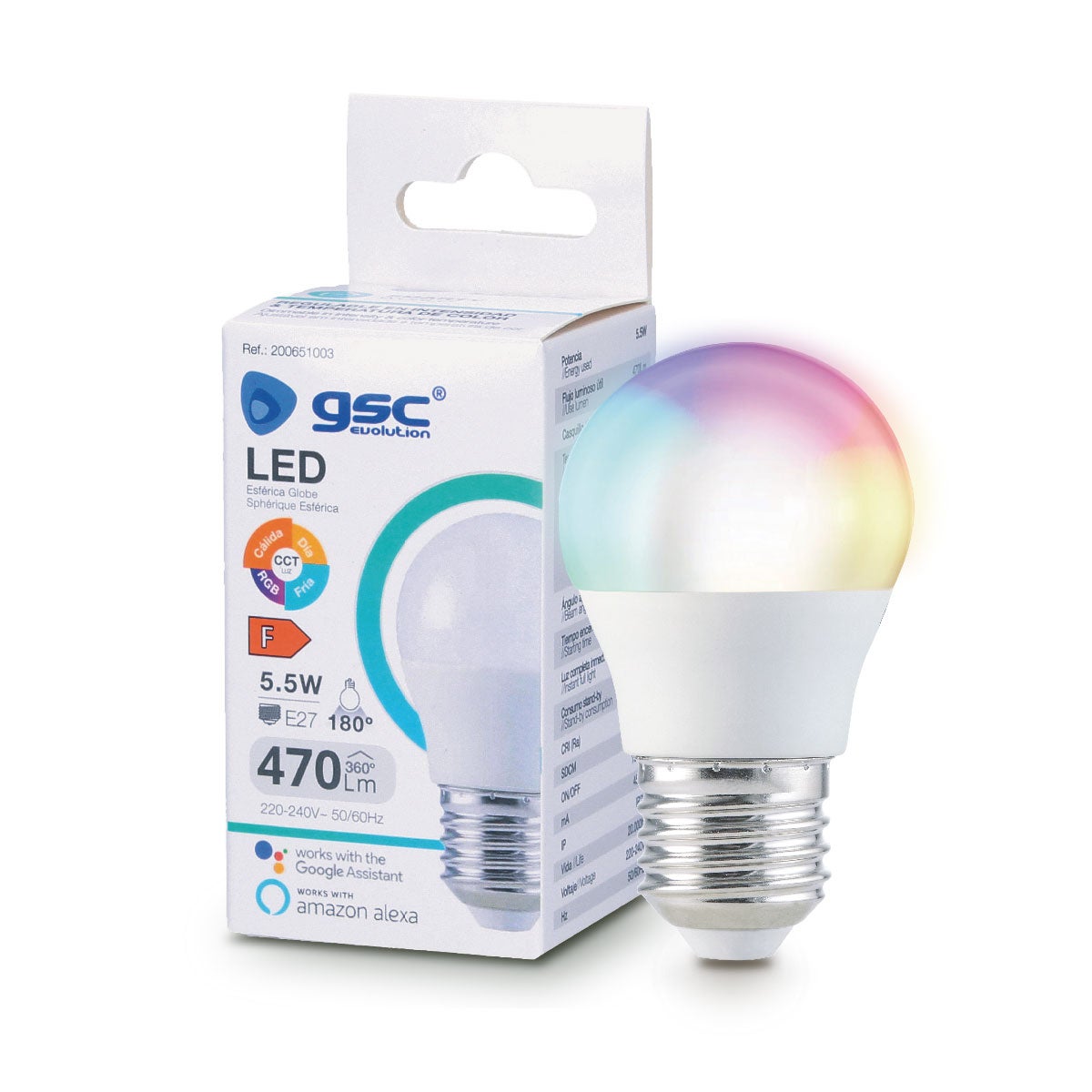 Antela Bombilla Led Inteligente Bombillas Inteligentes RGB 9W