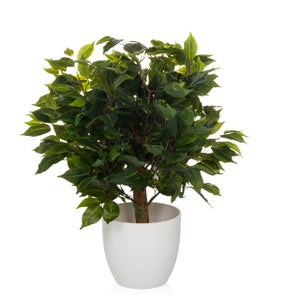 Albero Di Gomma Artificiale Keloteven 1,8 M – Ficus Finto Da Interno Con Vaso, Sempreverde Per Casa E Ufficio - 2