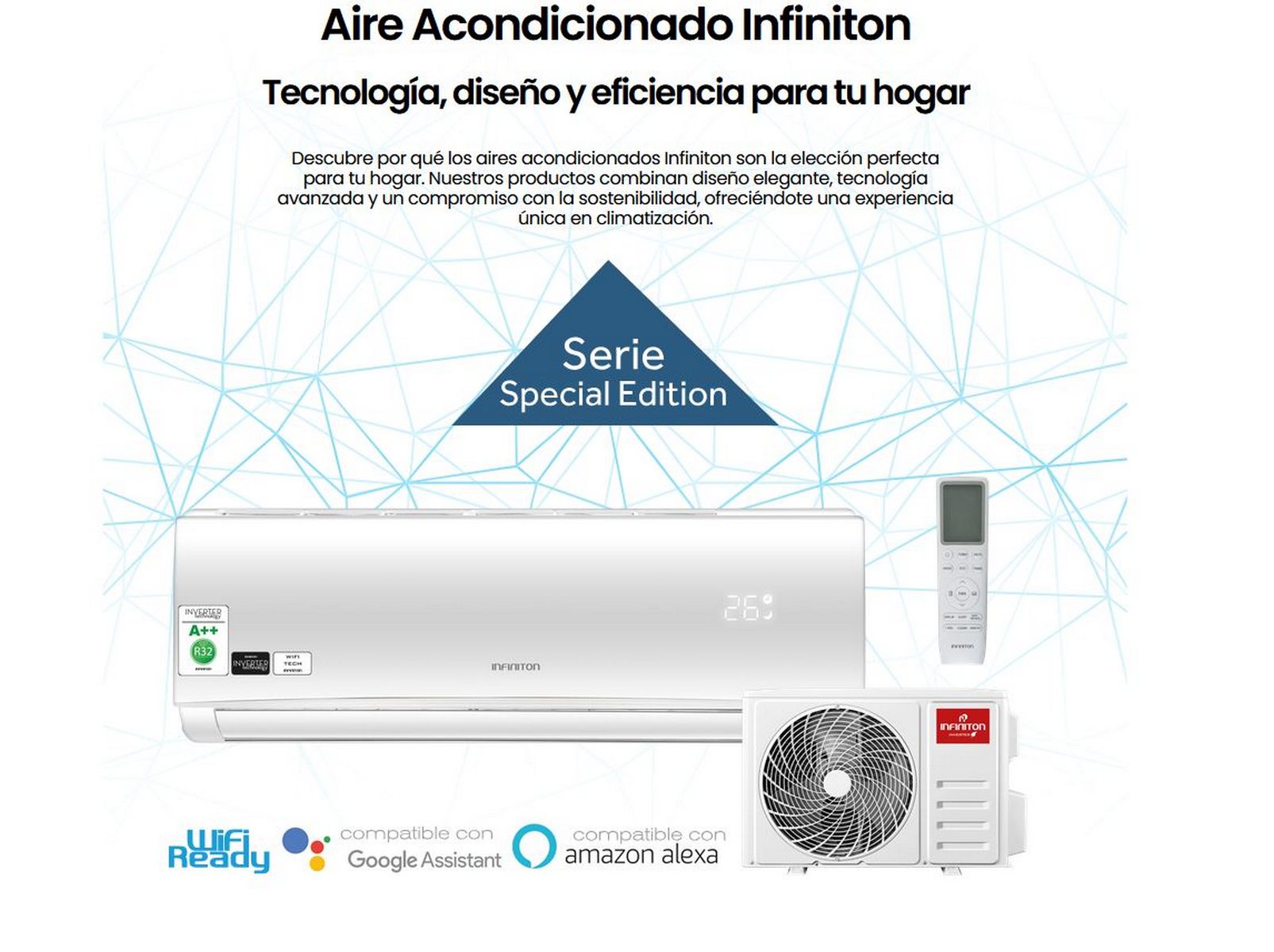 Aparelho de ar condicionado INFINITON SPTSE18A2, 18000 BTU, Wifi, bomba de calor, A++, branco - 4