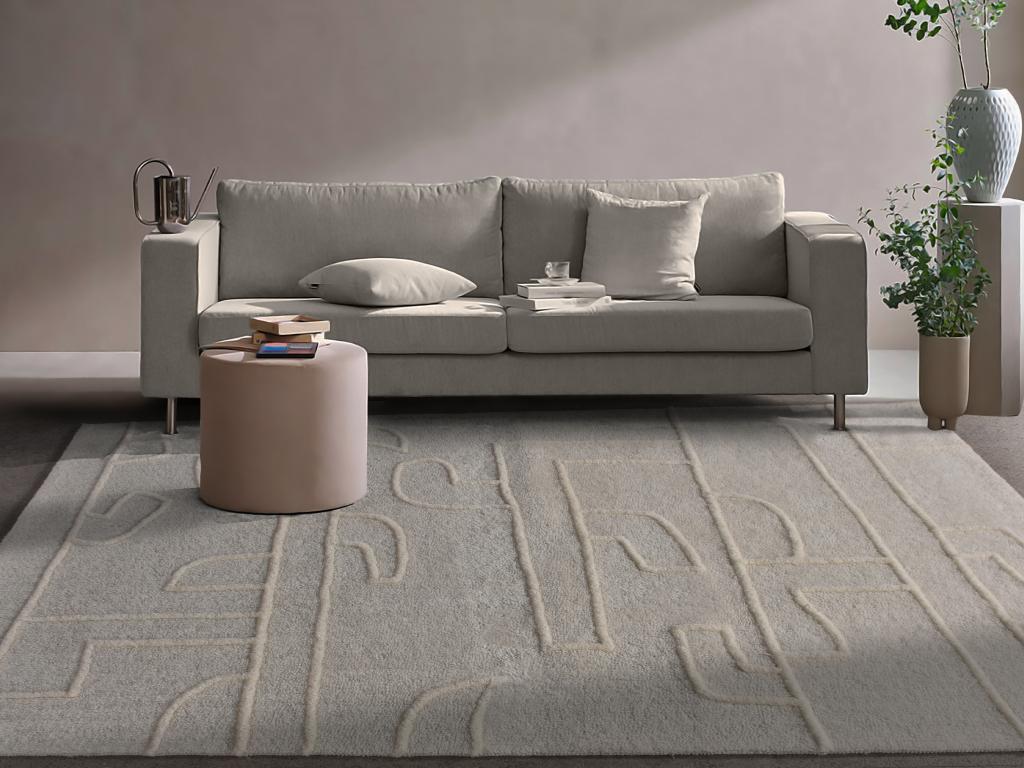 Tapis en laine de Nouvelle-Zélande touffeté à la main : taille