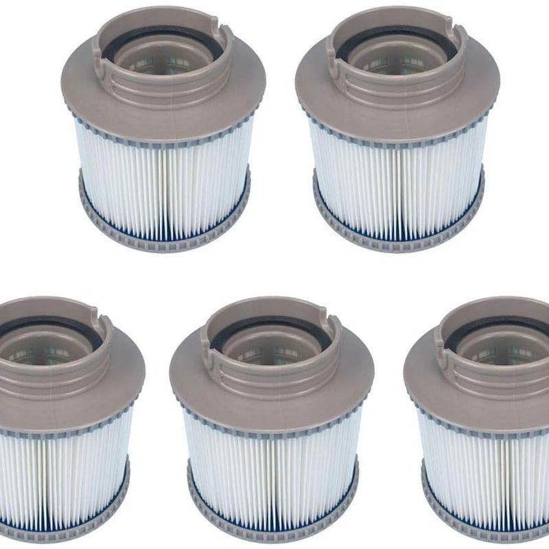 Zestaw 5 filtrów zamiennych do MSpa FD2089, wkłady filtracyjne do basenów, jacuzzi i wanien z hydromasażem