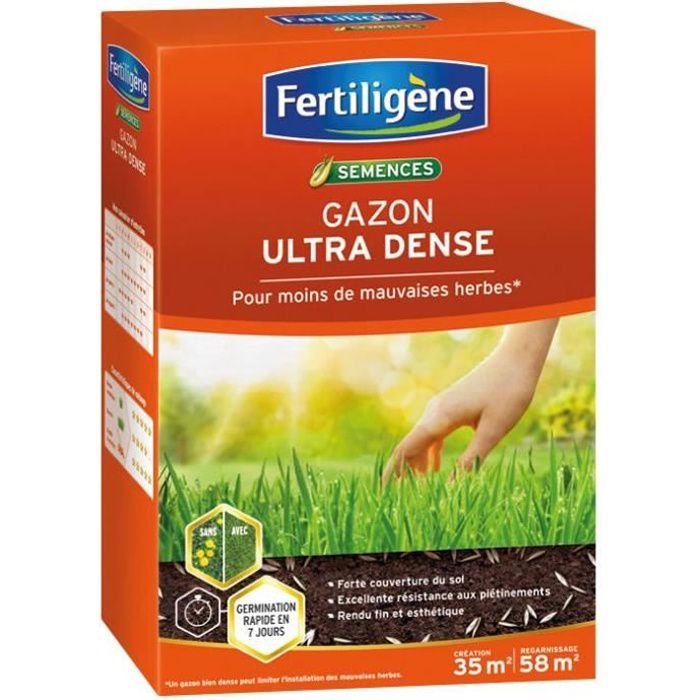 Gazon ultra dense FERTILIGÈNE - 35m² - 875g - 4