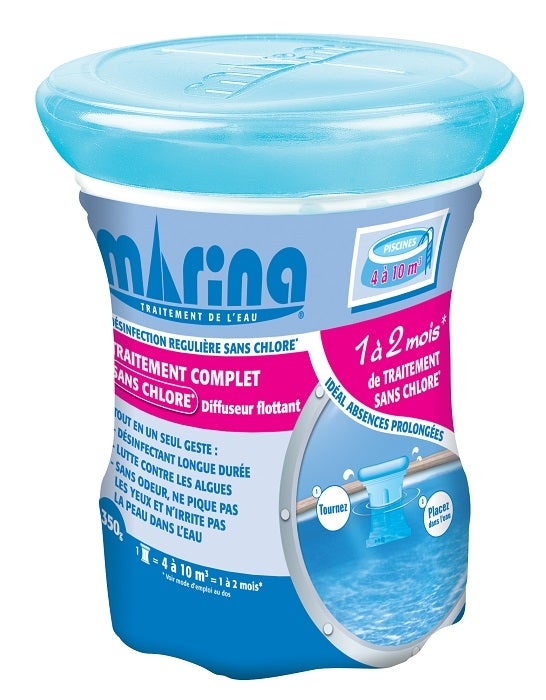 Traitement multi-action sans chlore en diffuseur flottant pour 4 à 10 m³ - Marina - 2