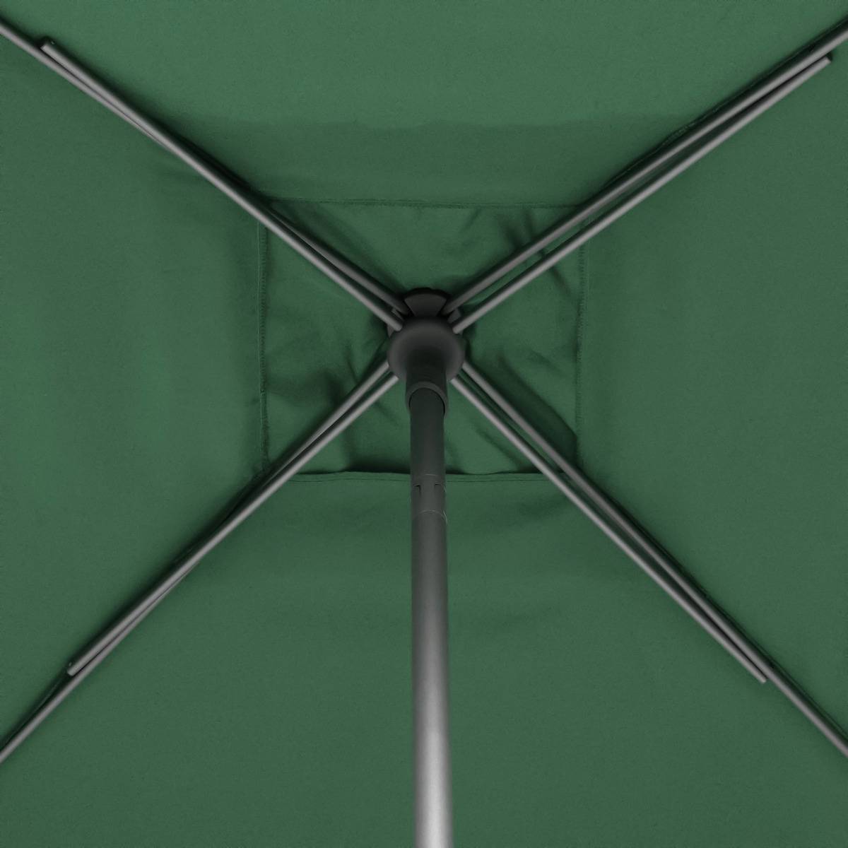 Parasol droit carré Soya Vert Olive - Hespéride - 3