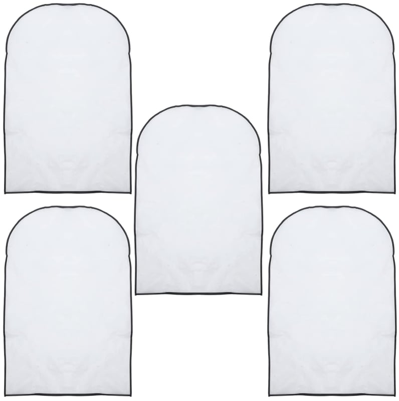 Pokrowce ochronne na koszule, garnitury, kurtki, 60 x 100 cm, 5 szt. (czarna lamówka bez zamka)