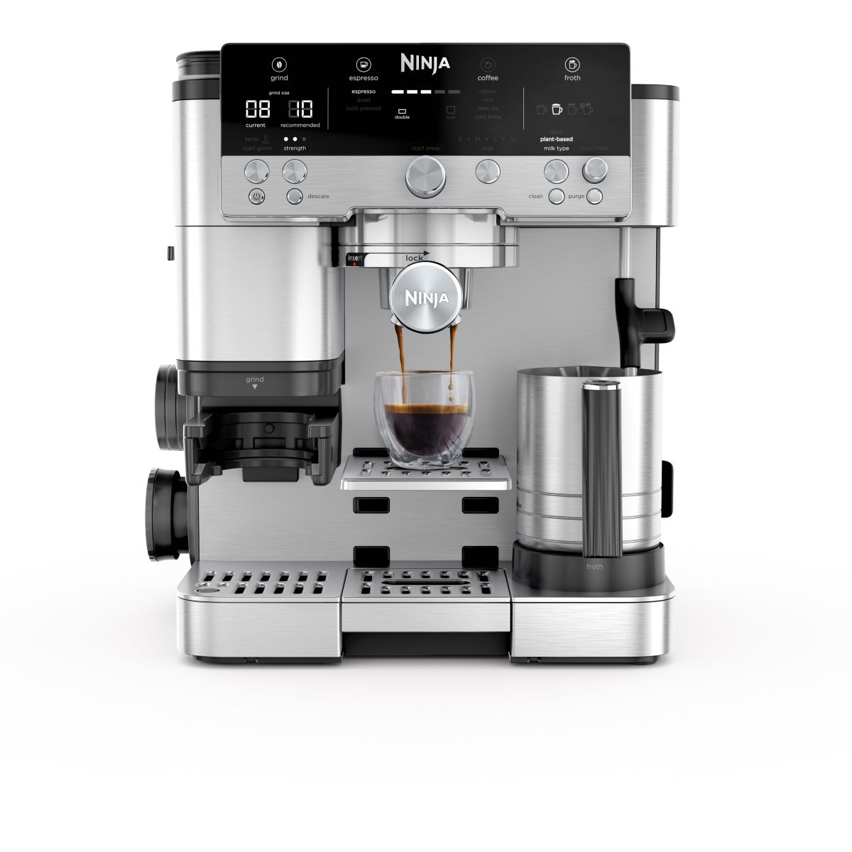 Ninja es601eu cafetera eléctrica semi-automática máquina espresso 2 l