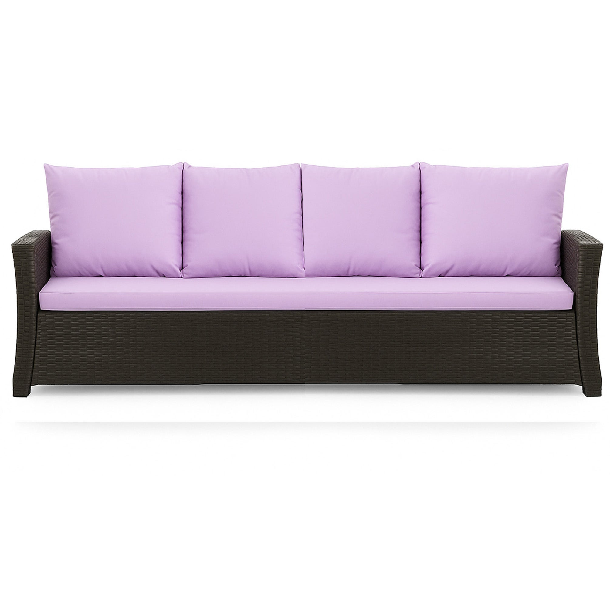 Poduszka ogrodowa na sofę rattanową 170x50x50cm poduszka na meble rattanowe fioletowa, poduszka na balkon taras, poduszki na meble ogrodowe