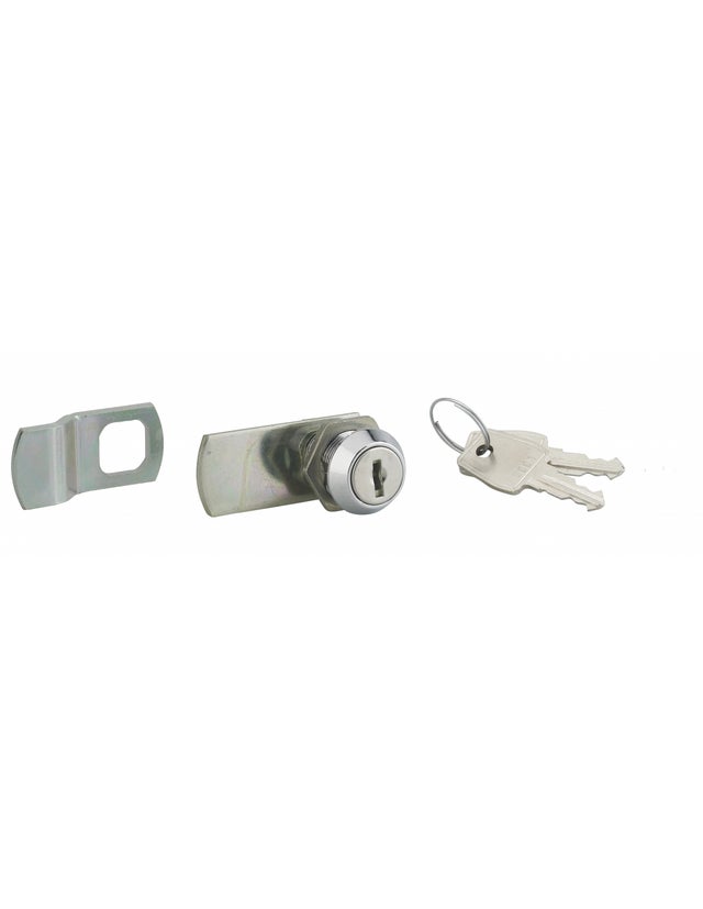 THIRARD - Batteuse avec came pour boîte aux lettres, nickel, longueur 19mm, 2 clés - THIRARD