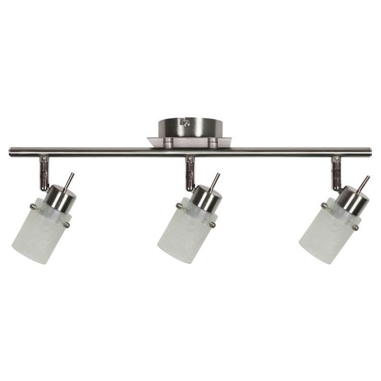 Reflektor sufitowy spot natynkowy Frozen listwa nikiel-biały 3xG9x40W wym: 45 x 8 cm metal Candellux