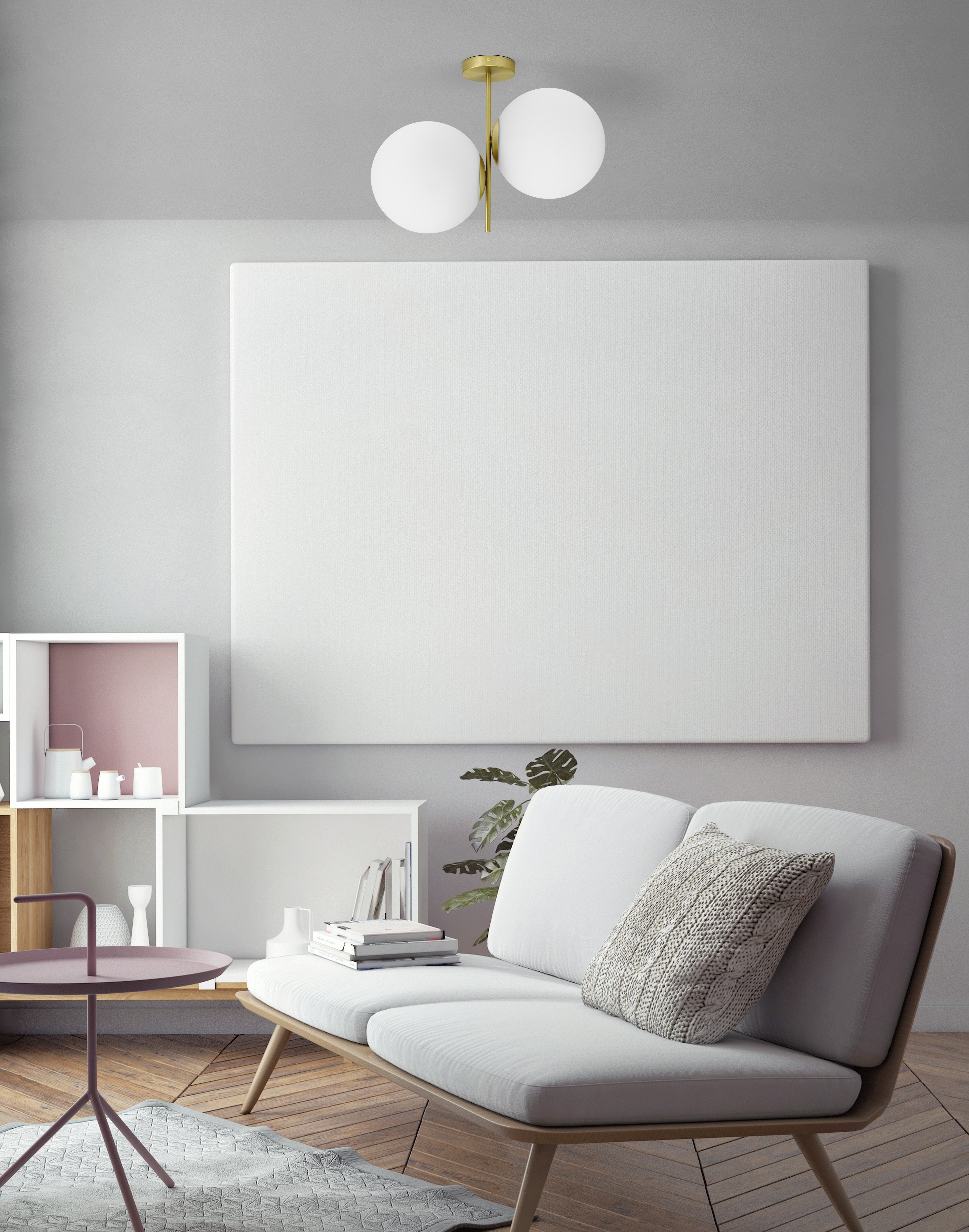 JUGEN plafonnier, 2 lumières - 2