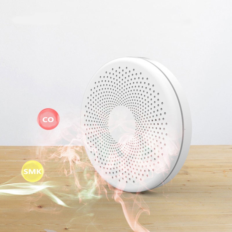 Detector inteligente de humo y monóxido de carbono Tuya WiFi 2 en 1 con alarma sonora y luminosa. - 4