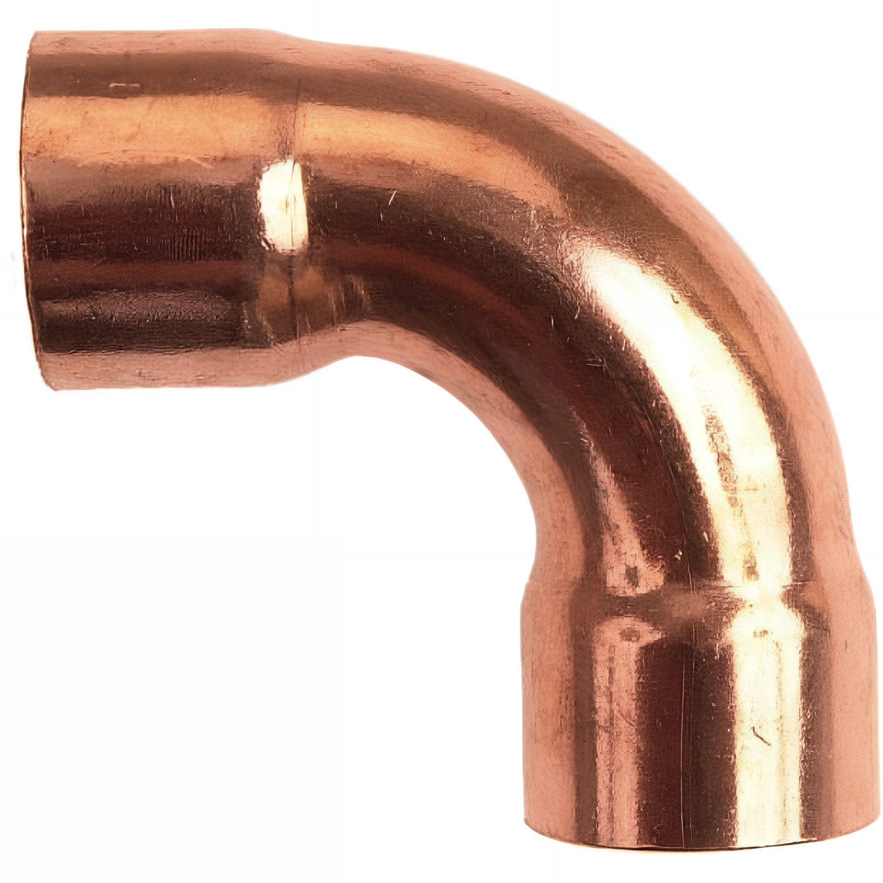 Coude Cuivre 90° Grand Rayon – Femelle/femelle, Diamètre 16 Mm, Pour Soudure, Lot De 2