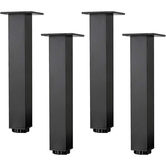 Pieds de Meubles en Alliage D'aluminium Réglables en Hauteur,Pieds de Table Basse de Canapé,Pieds D'armoire de Salle de Bain de Lavabo, (35cm)