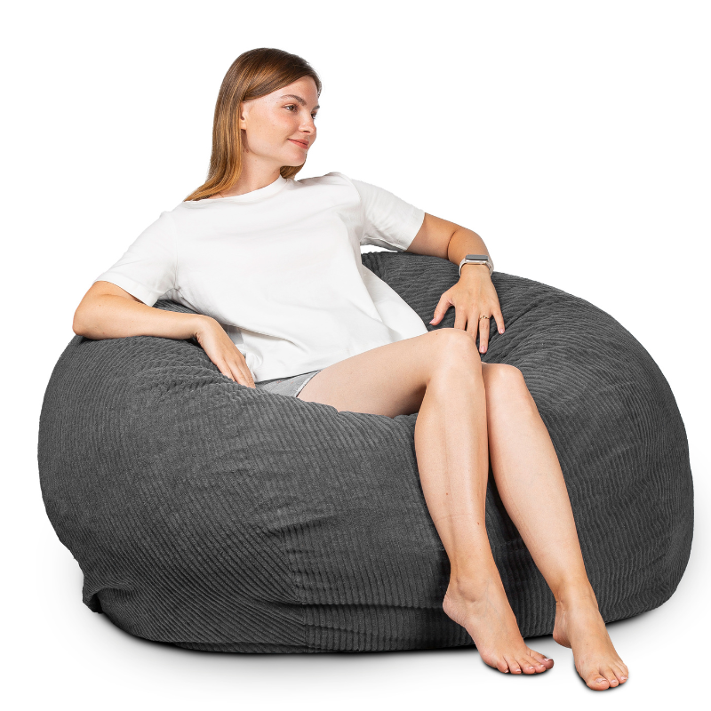 Pouf letto convertibile 2in1 grigio scuro - 2