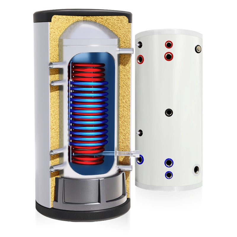 Zasobnik CWU 300L NIERDZEWNY 2 wężownice (1,8 + 3,1) m² zbiornik bojler