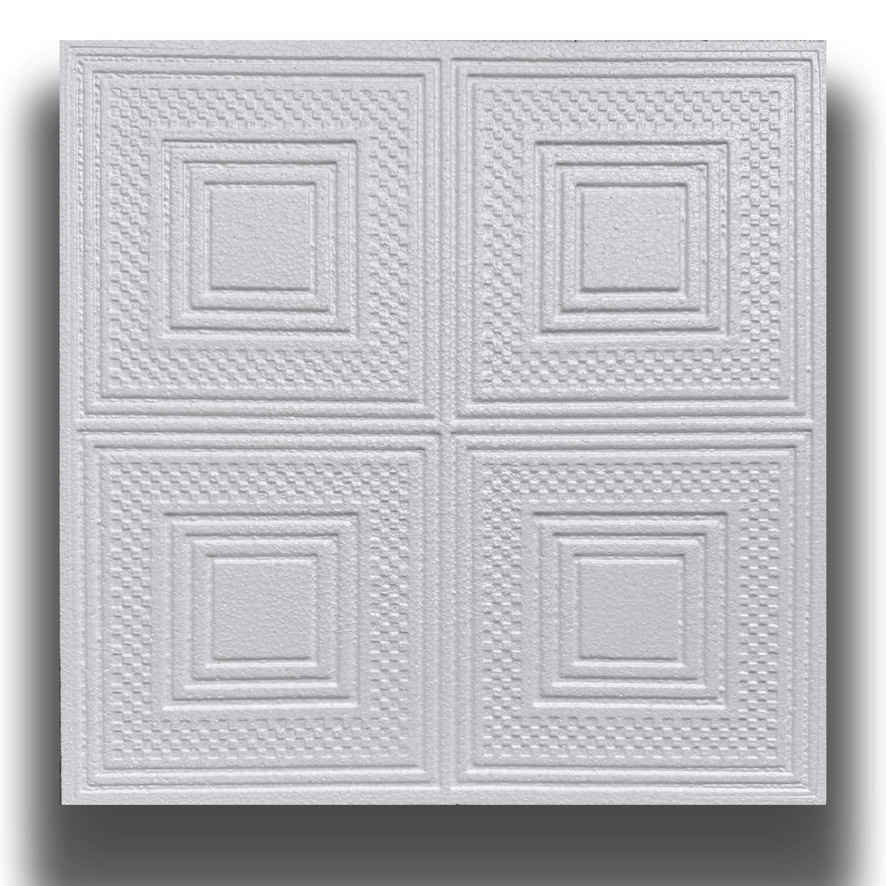 10 ou 20 m² (40 ou 80 pièces) de panneau décoratif de plafond en ...