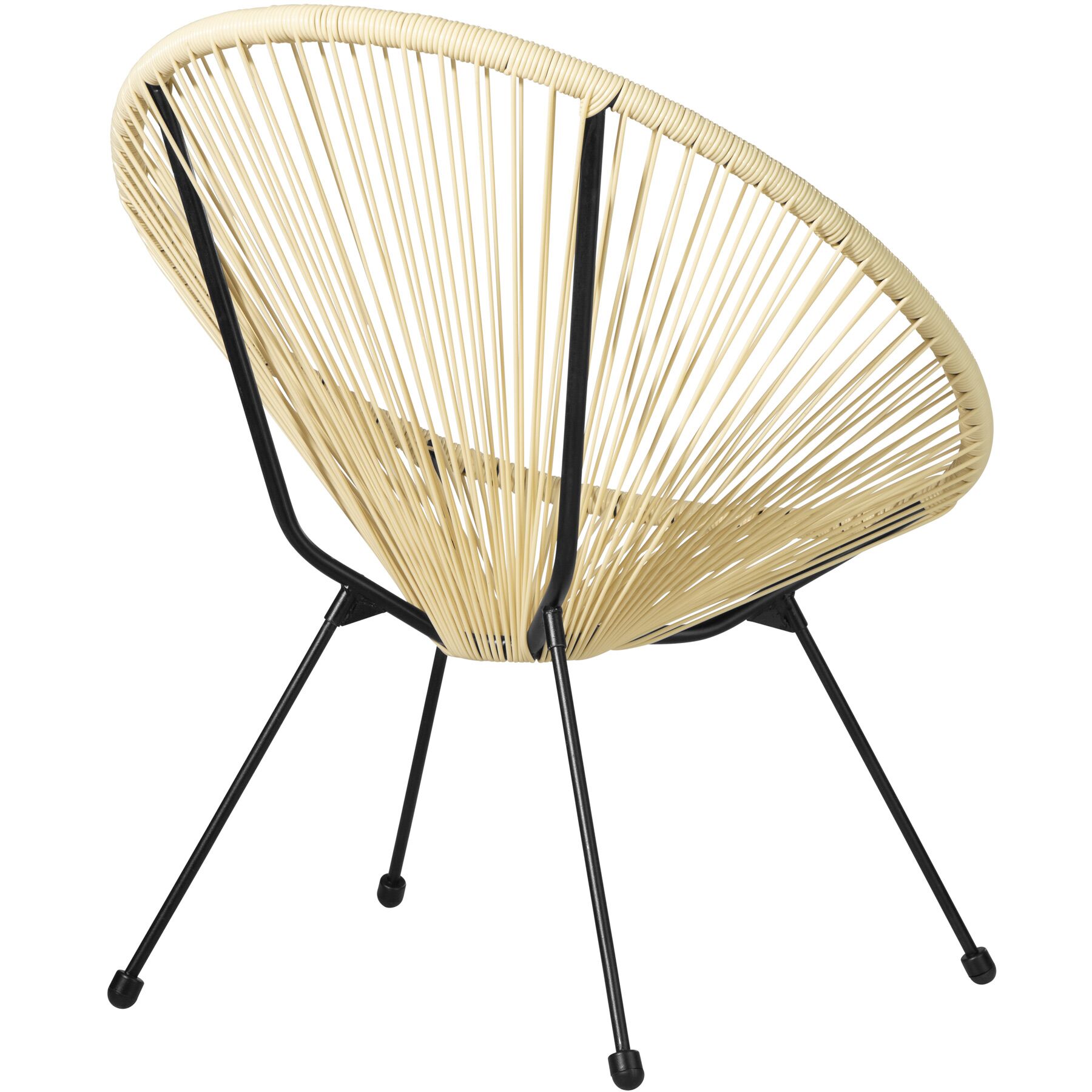 TECTAKE Conjunto de 2 cadeiras de jardim Design retro ao estilo Acapulco - 5