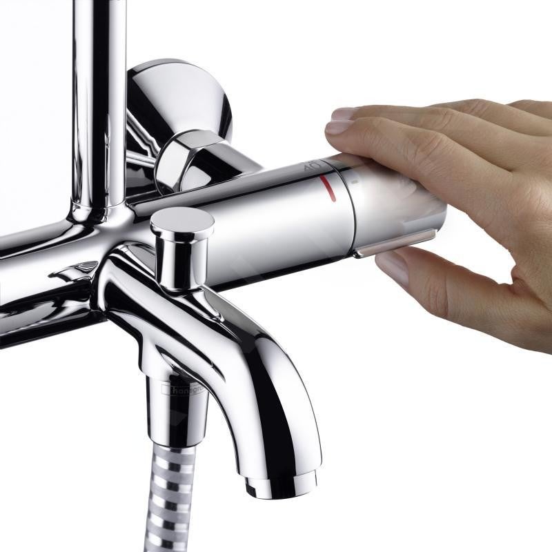 Colonne bain douche thermostatique HANSGROHE Vernis Blend 200 EcoSmart chromé - 9