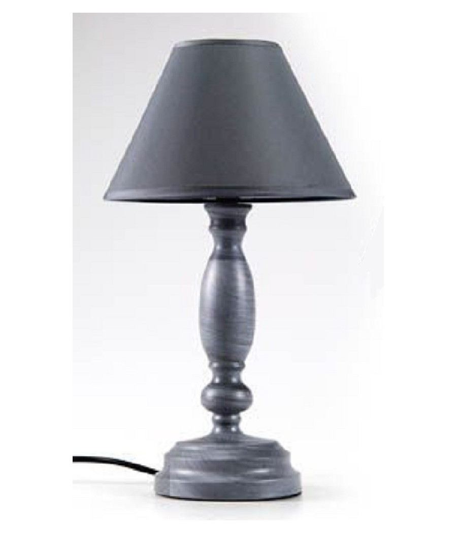 Trade Shop - Lumetto 35cm Shabby Chic Lampada Da Tavolo Scrivania Abat Jour Colori Ass 679469 - - 2