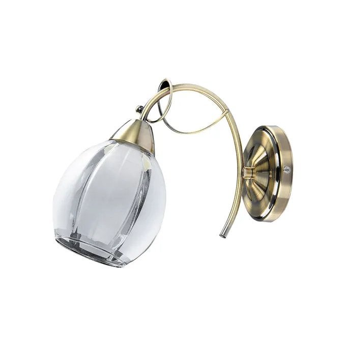 Kinkiet klasyczny Joel brązowo-biały 1xE27x60W metal wym:23x11,5x26cm IP20 Rabalux