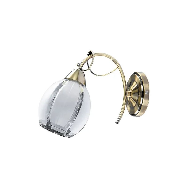 Kinkiet klasyczny Joel brązowo-biały 1xE27x60W metal wym:23x11,5x26cm IP20 Rabalux