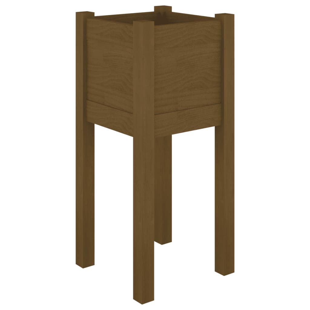 Maison Exclusive - Fioriera Giardino Marrone Ambra 31x31x70 cm Legno Massello Pino - 2