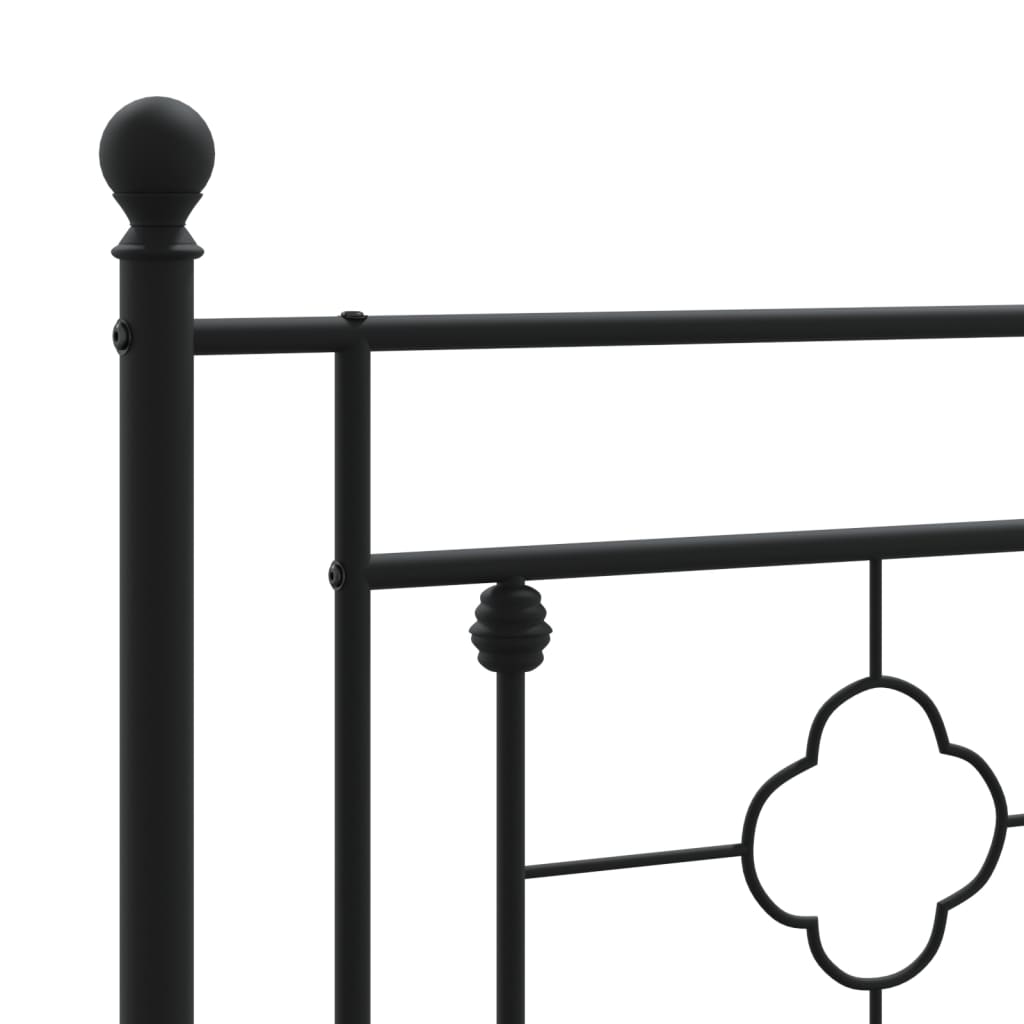 Cabeceira de metal preta 140 cm - 6