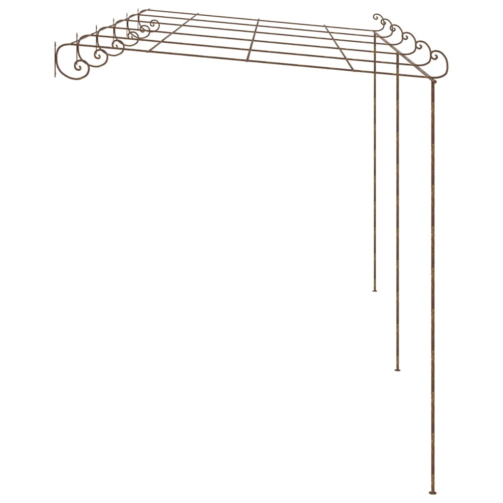 Pergola de jardin Marron antique 6x3x2,5 m Fer - 3