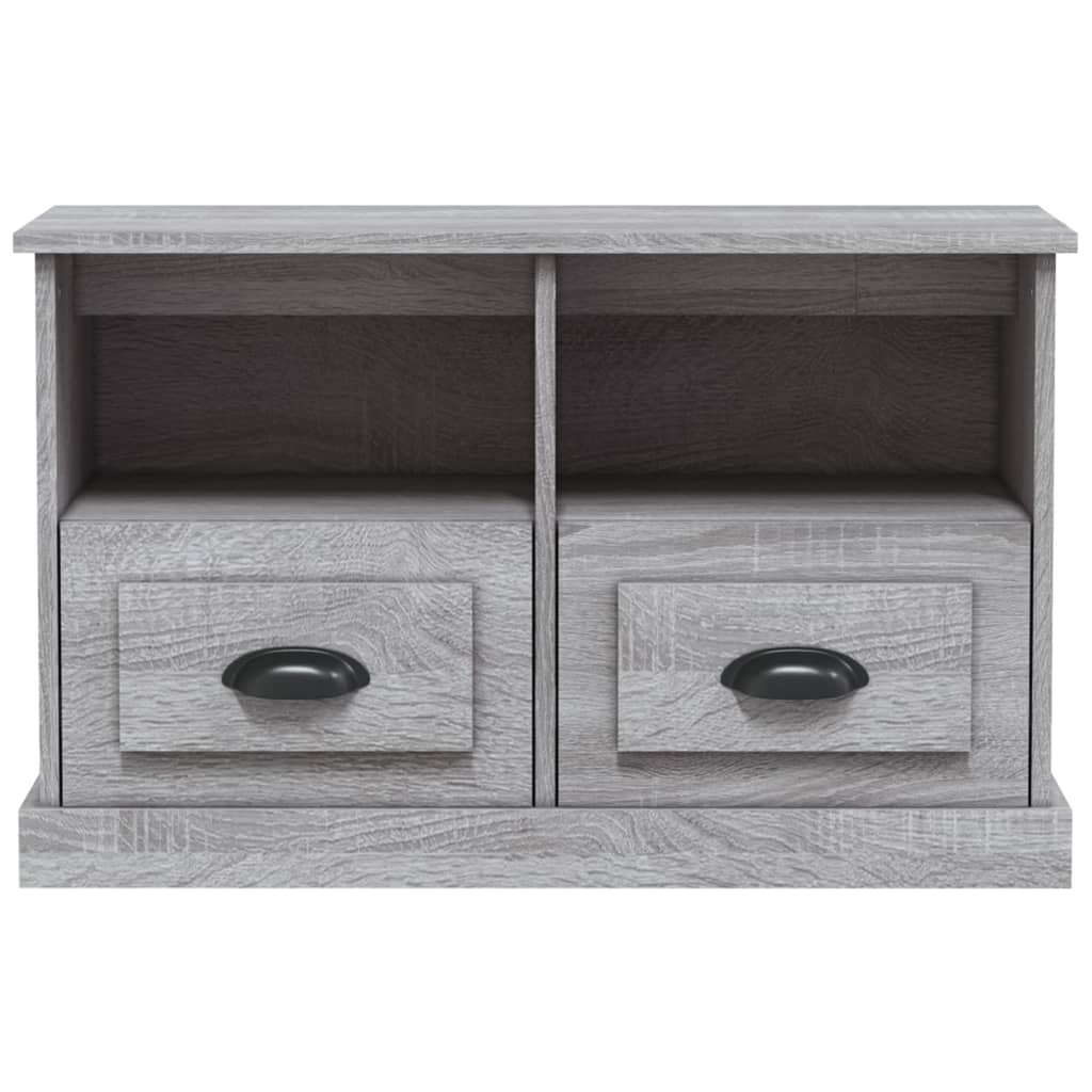 Meuble TV sonoma gris 80x35x50 bois d'ingénierie - 5