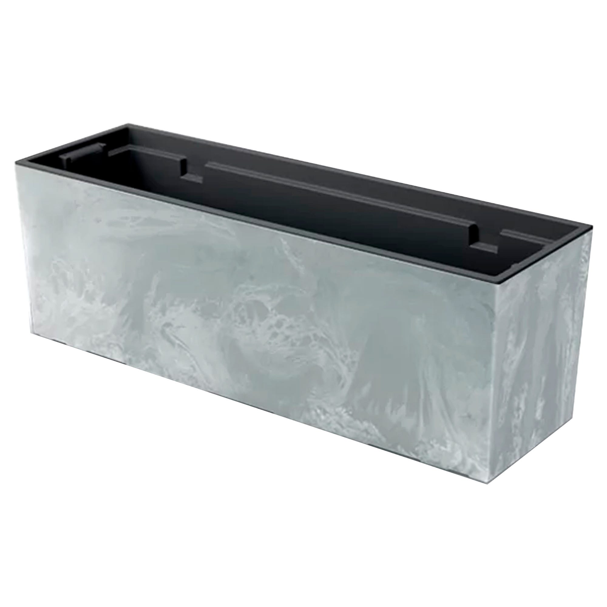 Urbi Case Beton Effect Pot, avec dépôt, dimensions (mm) 580x180x195, couleur anthracite | Leroy Merlin Urbi Case Beton Effect Pot, avec dépôt, dimensions (mm) 580x180x195, couleur anthracite | Leroy Merlin
