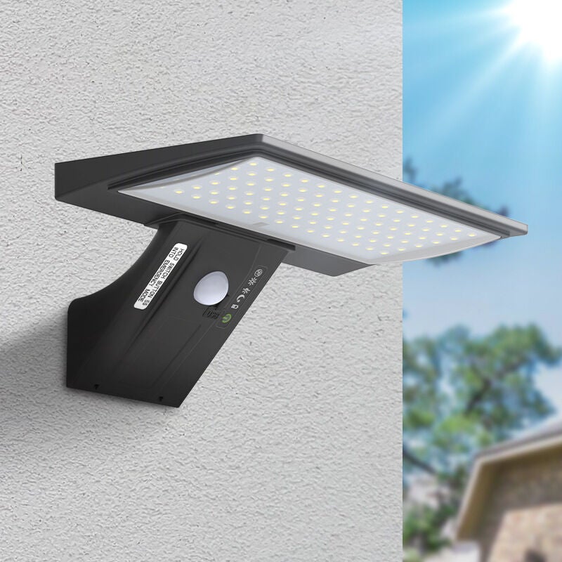 Lampe Solaire Avec Clip Et Détecteur De Mouvement - Éclairage LED étanche Pour Jardin, Camping, Clôture