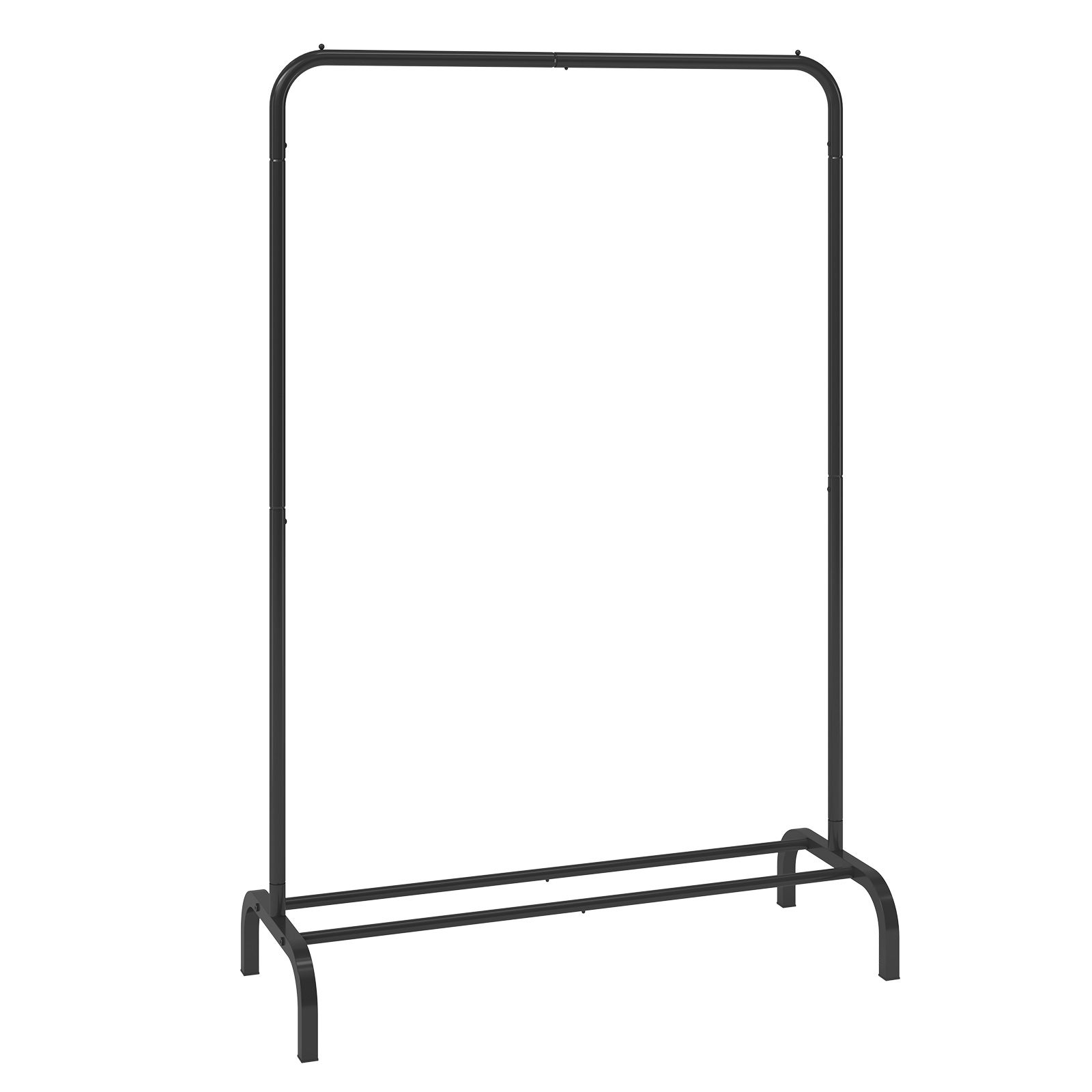 Wieszak na ubrania Wieszak na ubrania 1 drążek na ubrania, wytrzymały wieszak na ubrania Czarny 400 x 1010 x 1510 mm Wieszak na ubrania do sypia VEVOR