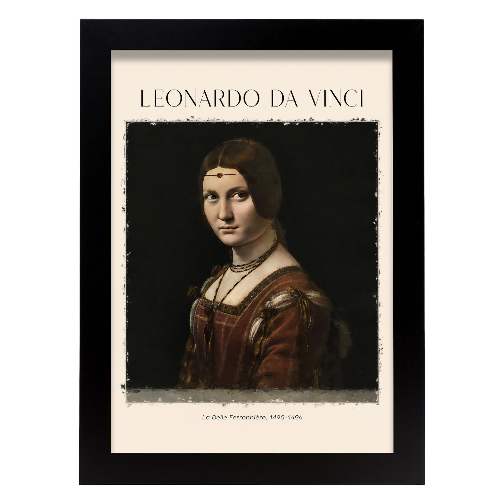Affiche Mona Lisatableaux Décoratifs Pour Votre Chambre À Coucher Foyer Impressions Esthetiques Inspirees De Leonardo Da Vinci A3 Avec Des Cadre Blanc 89550343