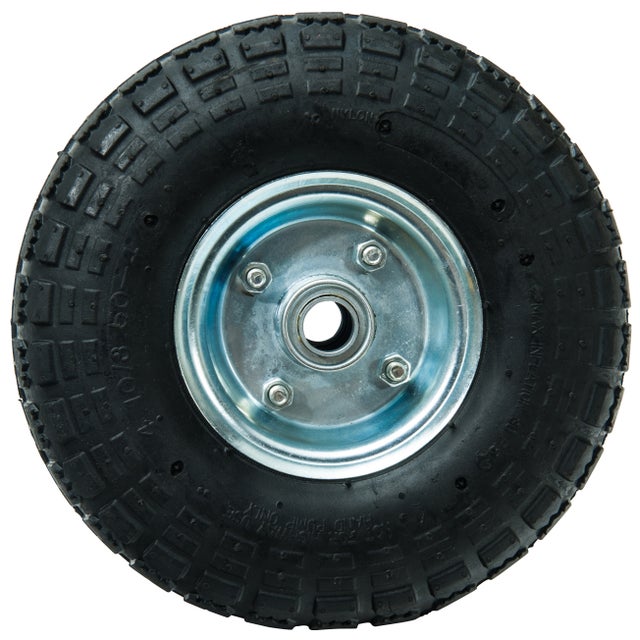 Roue gonflable 10 métal 260 x 85 mm axe central WERKA PRO 1 pièce