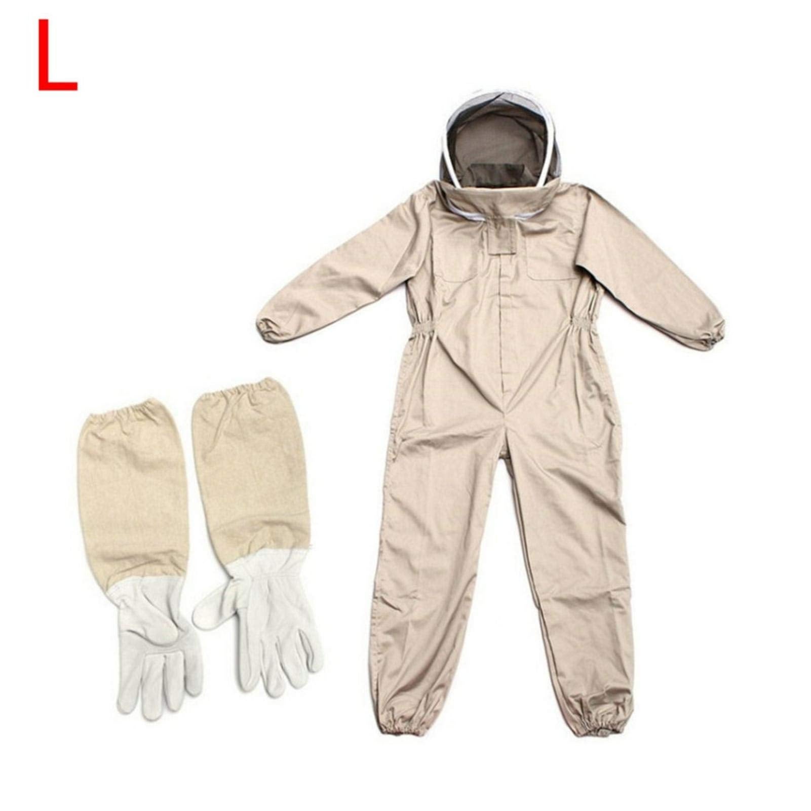 Combinaison D'apiculteur, Costume D'apiculture Professionnelle avec Gants & Protection, Combinaison Apicole pour Tout Le Corps, Anti Guêpe XL - 2