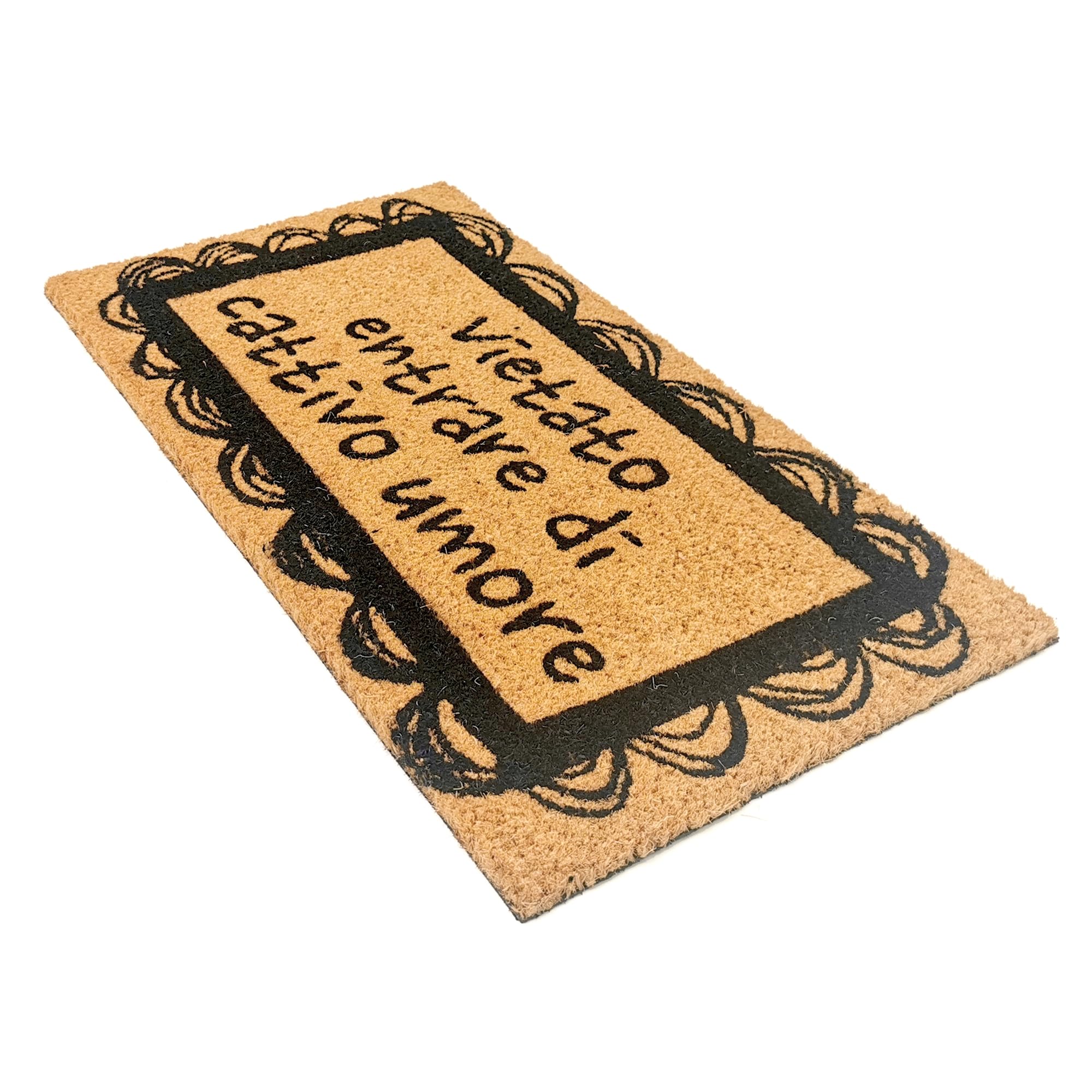 Zerbino In Flanella Con Frase Divertente – Antiscivolo – 45x75 Cm – Per Interni/Esterni